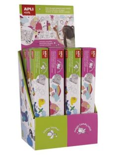 Színező tekercs display, öntapadó, APLI (LCA16605)