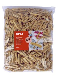 Csipesz, fa,  48x6 mm, APLI, natúr (LCA18154)