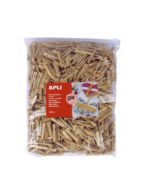 Csipesz, fa,  48x6 mm, APLI, natúr (LCA18154)