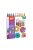 Filctoll készlet, 3,8 mm, csillámos, APLI Kids "Markers Glitter", 10 különböző szín (LCA18218)