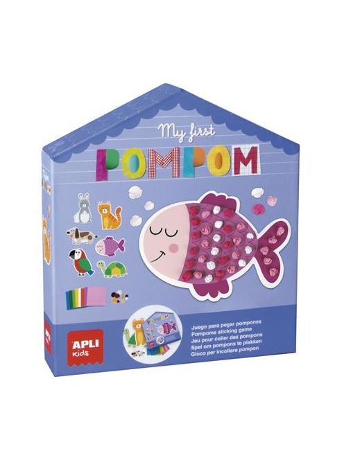 Kreatív készségfejlesztő készlet, APLI Kids "My first Pompom", állatok (LCA18505)
