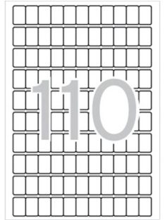   Etikett, 12x18 mm, kerekített sarkú, A5 hordozón, APLI, 1650 etikett/csomag, APLI