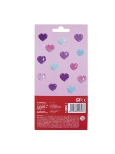   Matrica, domború, APLI Kids "Stickers", tündöklő szívek (LCA19306)