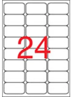   Etikett, univerzális, 64x33,9 mm, kerekített sarkú, APLI, 2400 etikett/csomag, APLI