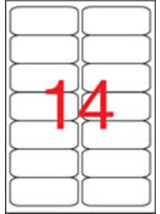   Etikett, univerzális, 99,1x38,1 mm, kerekített sarkú, APLI, 1400 etikett/csomag, APLI
