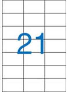   Etikett, univerzális, 70x42,4 mm, VICTORIA, 2100 etikett/csomag (LCV11370) (LCV11370)