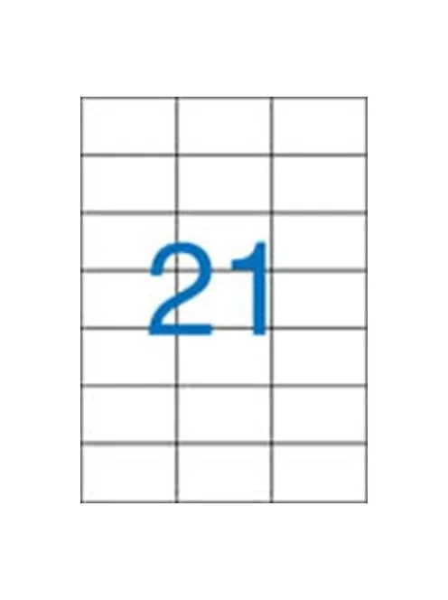 Etikett, univerzális, 70x42,4 mm, VICTORIA, 2100 etikett/csomag (LCV11370) (LCV11370)