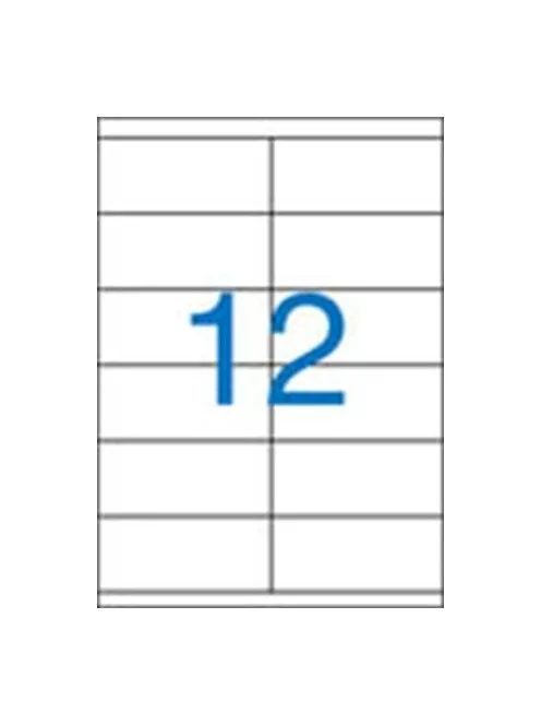 Etikett, univerzális, 105x48 mm, VICTORIA, 1200 etikett/csomag (LCV11373) (LCV11373)