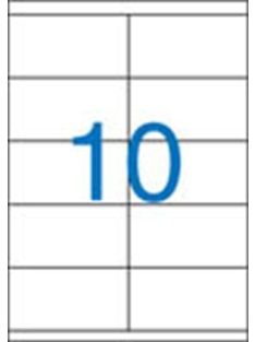   Etikett, univerzális, 105x57 mm, VICTORIA, 1000 etikett/csomag (LCV11374) (LCV11374)