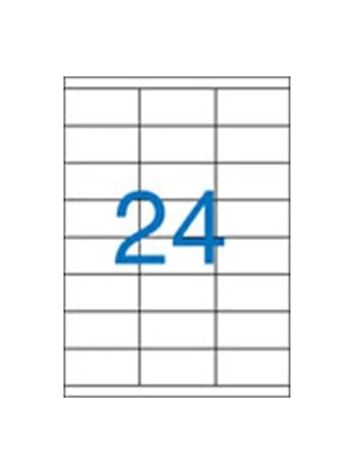 Etikett, univerzális, 70x36 mm, VICTORIA, 2400 etikett/csomag (LCV11388) (LCV11388)
