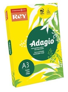   Fénymásolópapír, színes, A3, 80 g, REY "Adagio", intenzív sárga (LIPAD38IS)