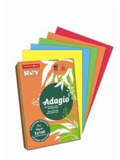   Fénymásolópapír, színes, A4, 80 g, 5x100 lap, REY "Adagio", intenzív mix (LIPAD48IX) (LIPAD48IX)