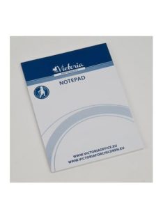   Jegyzettömb, A5, 50 lap, sima, VICTORIA, fehér (LL11) (LL11)