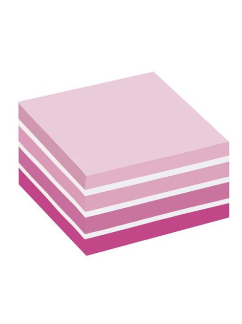 Öntapadó jegyzettömb, 76x76 mm, 450 lap, 3M POSTIT, aquarell pink (LP2028P)