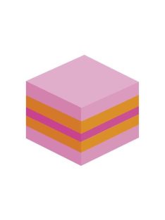   Öntapadó jegyzettömb, 51x51 mm, 400 lap, 3M POSTIT, pink (LP2051P)