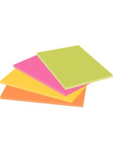   Öntapadó jegyzettömb, 152x101 mm, 4x45 lap, 3M POSTIT "Super Sticky", vegyes színek (LP6445)