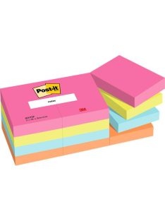   Öntapadó jegyzettömb, 38x51 mm, 12x100 lap, 3M POSTIT "Poptimistic", vegyes színek (LP653POP)