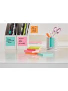 Öntapadó jegyzettömb, 76x76 mm, 6x100 lap, 3M POSTIT "Beachside", vegyes színek (LP6546BEA)