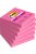 Öntapadó jegyzettömb, 76x76 mm, 6x90 lap, 3M POSTIT "Super Sticky", pink (LP6546SSPNK6)