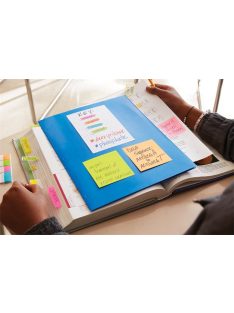   Öntapadó jegyzettömb, 76x76 mm, 6x100 lap, 3M POSTIT "Energetic", vegyes  színek (LP654TFEN)