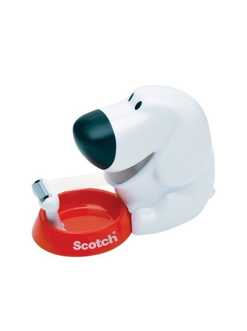Ragasztószalag-adagoló, asztali, feltöltött, 3M SCOTCH "C31", kutya (LPC31D)