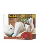 Ragasztószalag-adagoló, asztali, feltöltött, 3M SCOTCH "C39", cica (LPC39)