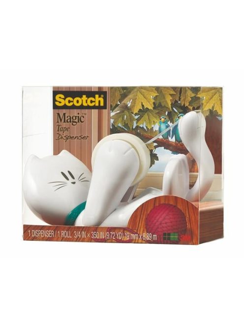 Ragasztószalag-adagoló, asztali, feltöltött, 3M SCOTCH "C39", cica (LPC39)