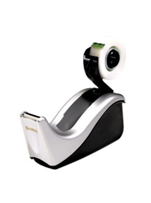 Ragasztószalag-adagoló, asztali, 3M SCOTCH "C60", ezüst (LPC60ST)