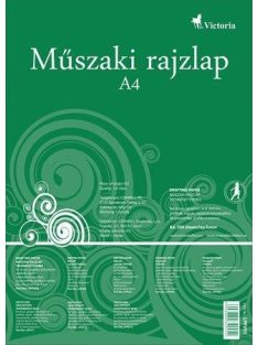 Műszaki rajzlap, A4, COOL BY VICTORIA (LPFV51)