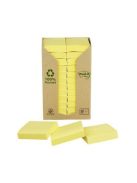 Öntapadó jegyzettömb, 38x51 mm, 24x100 lap, környezetbarát, 3M POSTIT, sárga (LPK6531T)