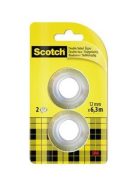 Ragasztószalag, kétoldalas, utántöltő, 12 mm x 6,3 m, 3M SCOTCH (LPM136R2)