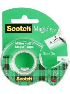   Ragasztószalag, adagolón, kézi, 19 mm x 7,5 m, 3M SCOTCH "Magic Tape 810" (LPM81975D)