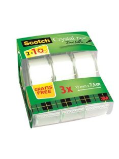   Ragasztószalag, adagolón, kézi, 19 mm x 7,5 m, 3M SCOTCH "Magic Tape 810",2+1 (LPM81975DG)
