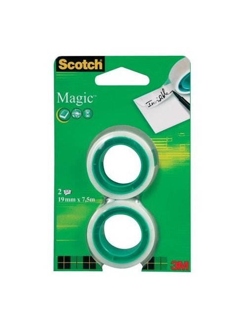 Ragasztószalag, 19 mm x 7,5 m, 3M SCOTCH "Magic tape 810" (LPM81975R2)