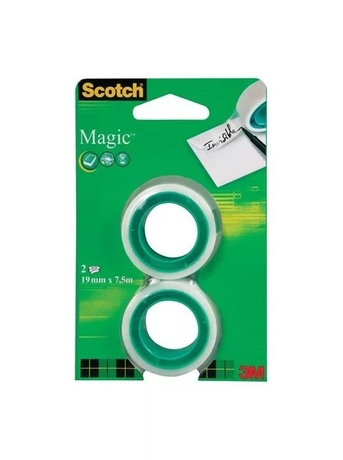 Ragasztószalag, 19 mm x 7,5 m, 3M SCOTCH "Magic tape 810" (LPM81975R2)