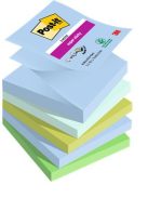 Öntapadó jegyzettömb, "Z", 76x76 mm, 5x90 lap, 3M POSTIT "Super Sticky Oasis", vegyes színek (LPR3305SSOAS)
