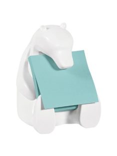   Jegyzettömb adagoló, "Z", 3M POSTIT, "Jegesmedve", fehér (LPR330POB)