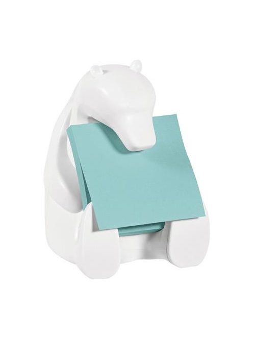 Jegyzettömb adagoló, "Z", 3M POSTIT, "Jegesmedve", fehér (LPR330POB)