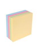 Öntapadó jegyzettömb, 75x75 mm, 400 lap, VICTORIA OFFICE, pasztell (LV7575P4)