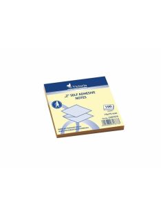   Öntapadó jegyzettömb, "Z", 75x75 mm, 100 lap, VICTORIA OFFICE, sárga (LVZ7575)