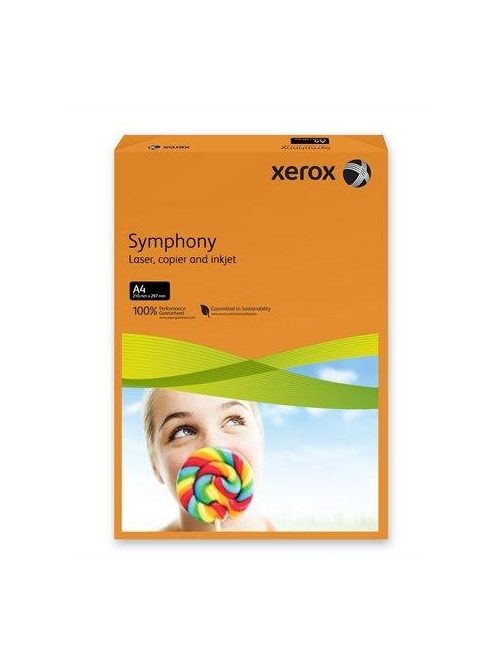 Másolópapír, színes, A4, 80 g, XEROX "Symphony", narancs (intenzív) (LX93953) (LX93953)