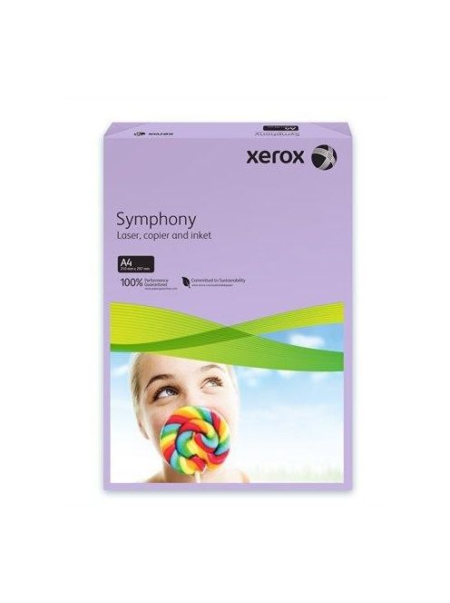 Másolópapír, színes, A4, 80 g, XEROX "Symphony", lila (közép) (LX93969) (LX93969)