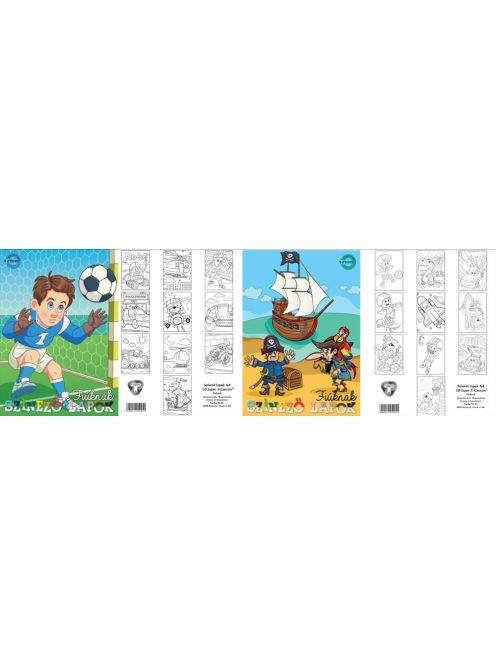 Színező lapok T-Creativ A/4 10 lapos, fiúknak