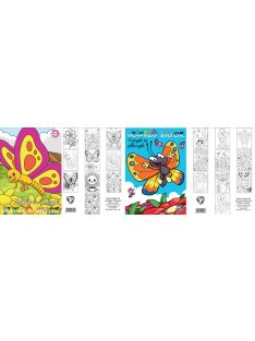   Színező lapok T-Creativ A/4 10 lapos, virágok és pillangók lepkék és virágok
