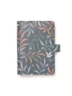   Kalendárium, gyűrűs, betétlapokkal, personal méret, FILOFAX "Botanical", sötétkék (NFX022645)