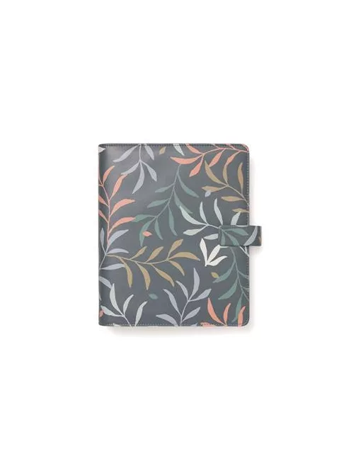 Kalendárium, gyűrűs, betétlapokkal, A5, FILOFAX "Botanical", sötétkék (NFX022646)