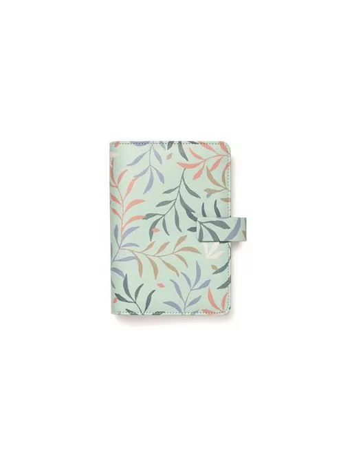 Kalendárium, gyűrűs, betétlapokkal, personal méret, FILOFAX "Botanical", menta (NFX022648)