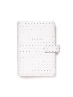   Kalendárium, gyűrűs, betétlapokkal, personal méret, FILOFAX "Moonlight", fehér (NFX022651)