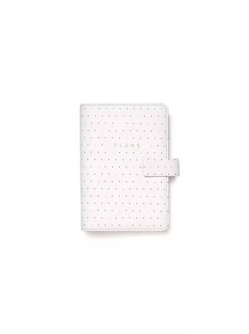 Kalendárium, gyűrűs, betétlapokkal, personal méret, FILOFAX "Moonlight", fehér (NFX022651)