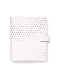   Kalendárium, gyűrűs, betétlapokkal, A5, FILOFAX "Moonlight", fehér (NFX022652)